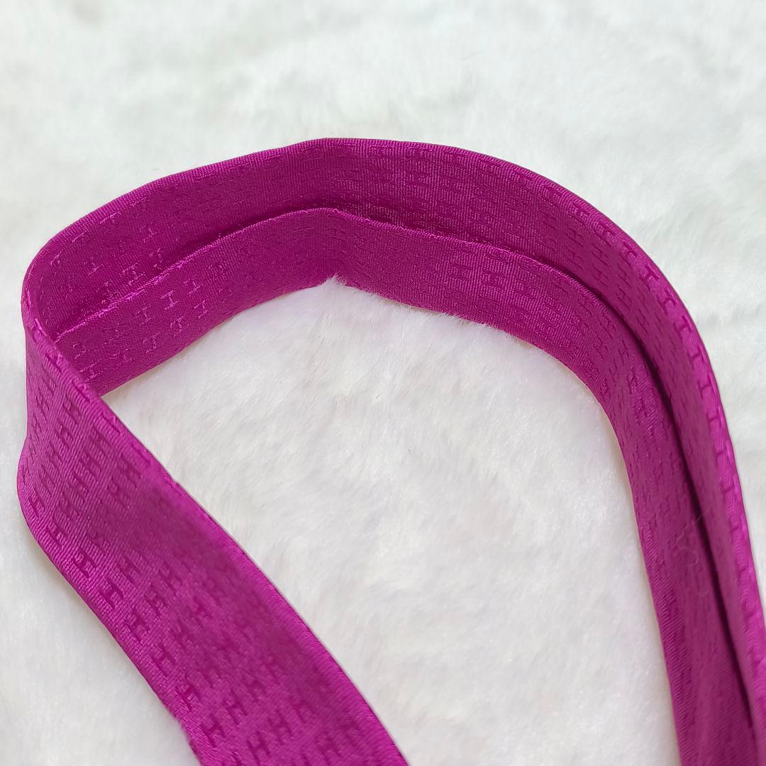 HERMES エルメス ネクタイ メンズ ピンク H総柄 モノグラム ファソネ