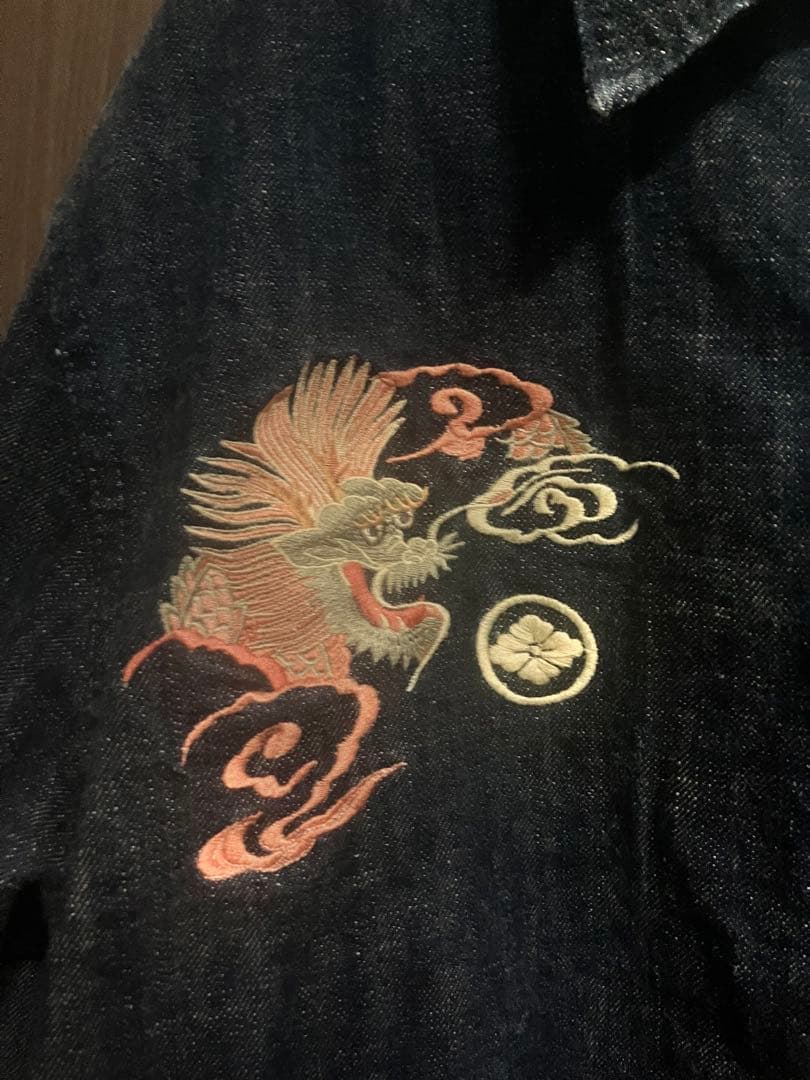 EVISU YAMANE 40-42 刺繍　希少サイズ　デニムジャケット