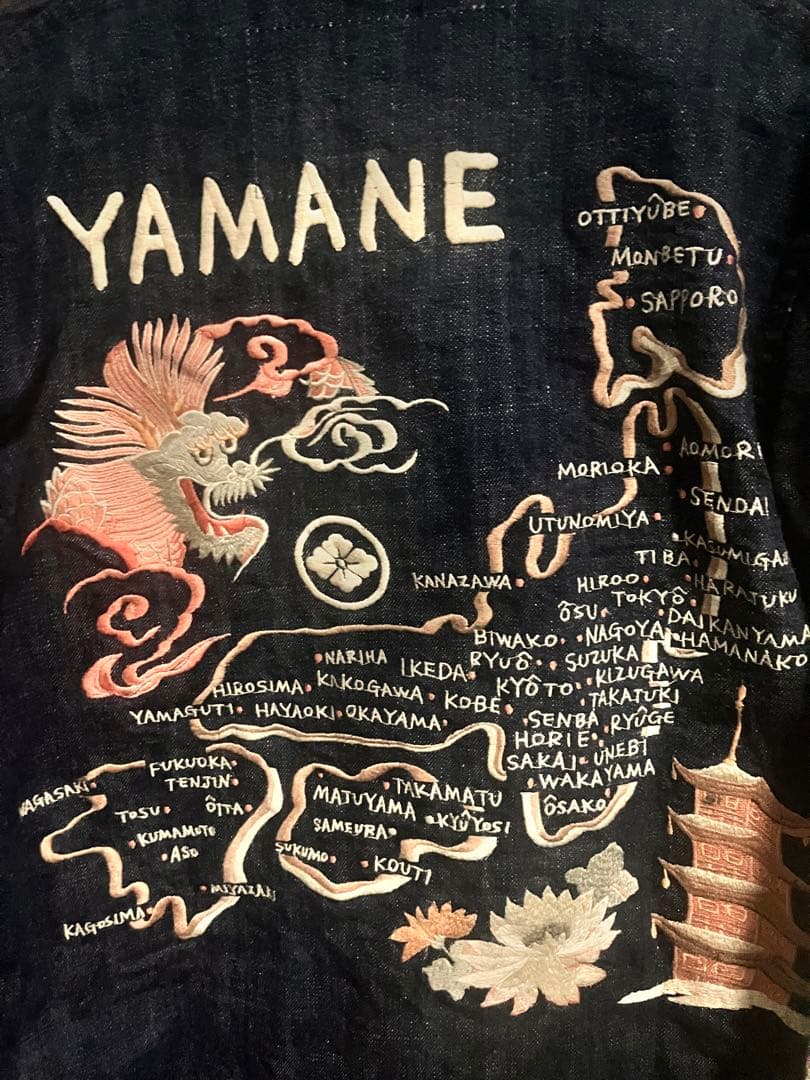 EVISU YAMANE 40-42 刺繍　希少サイズ　デニムジャケット