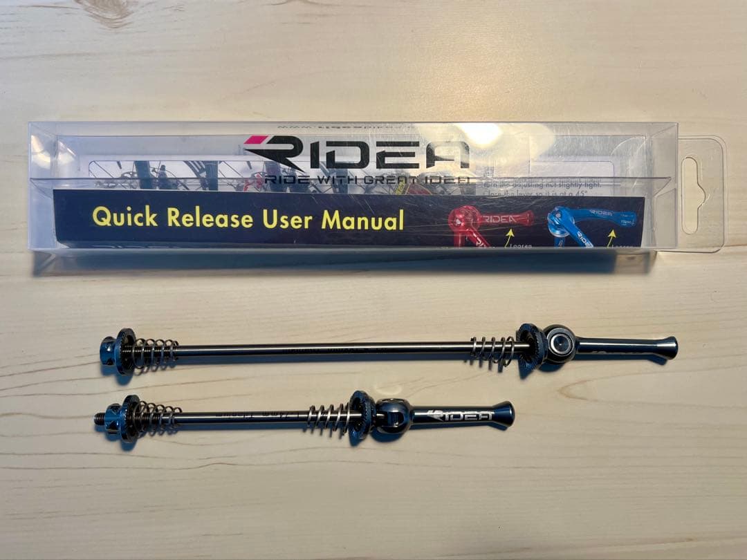 RIDEA クイックリリース チタン軸 74/130mm