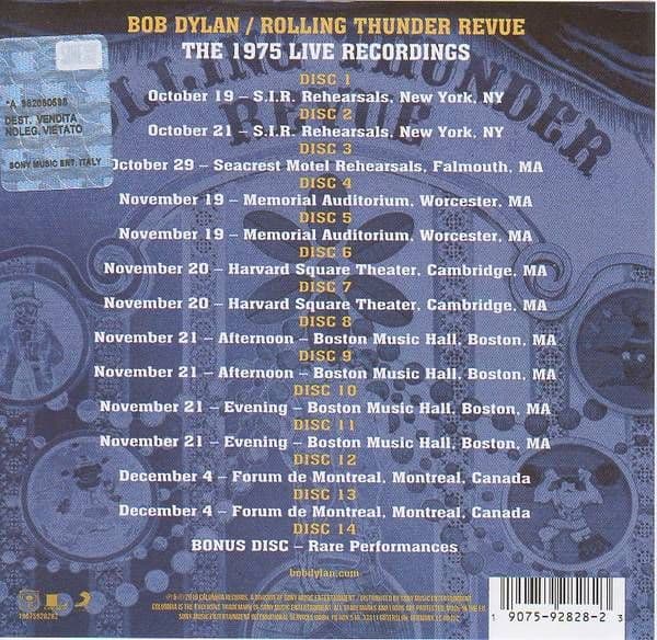 ボブ・ディラン – ローリング・サンダー・レビュー 14CD BOX