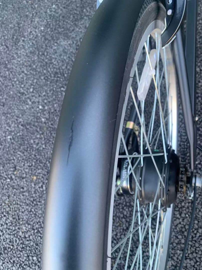 中古　組み立て済　電動アシスト自転車 シティタイプ ブラック