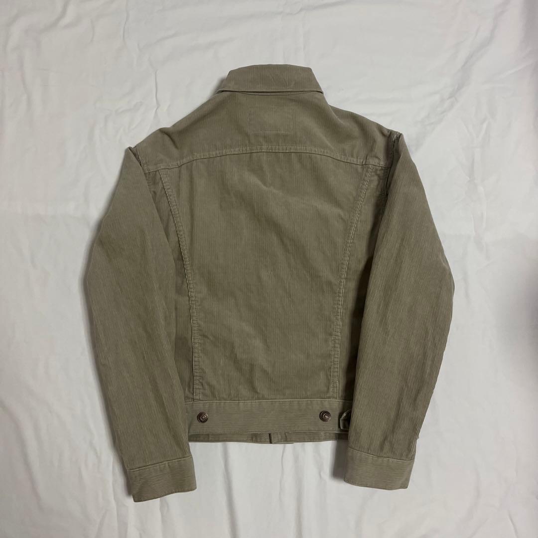 90s リーバイス70505 コーデュロイ白タブ　香港　短丈　デニムジャケット
