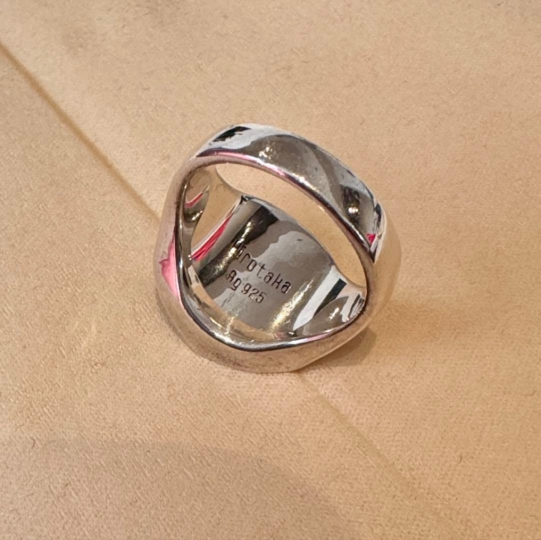 《美品》Hirotaka equinox グリーンアゲートリング M 13号