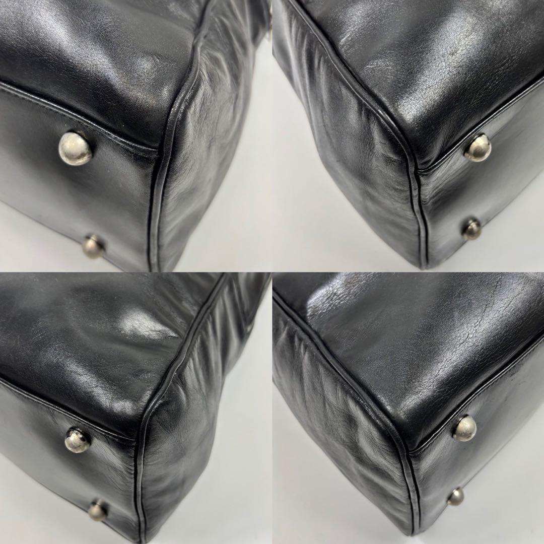 Y’s YOHJI YAMAMOTO CUIR LEATHER HAND BAG