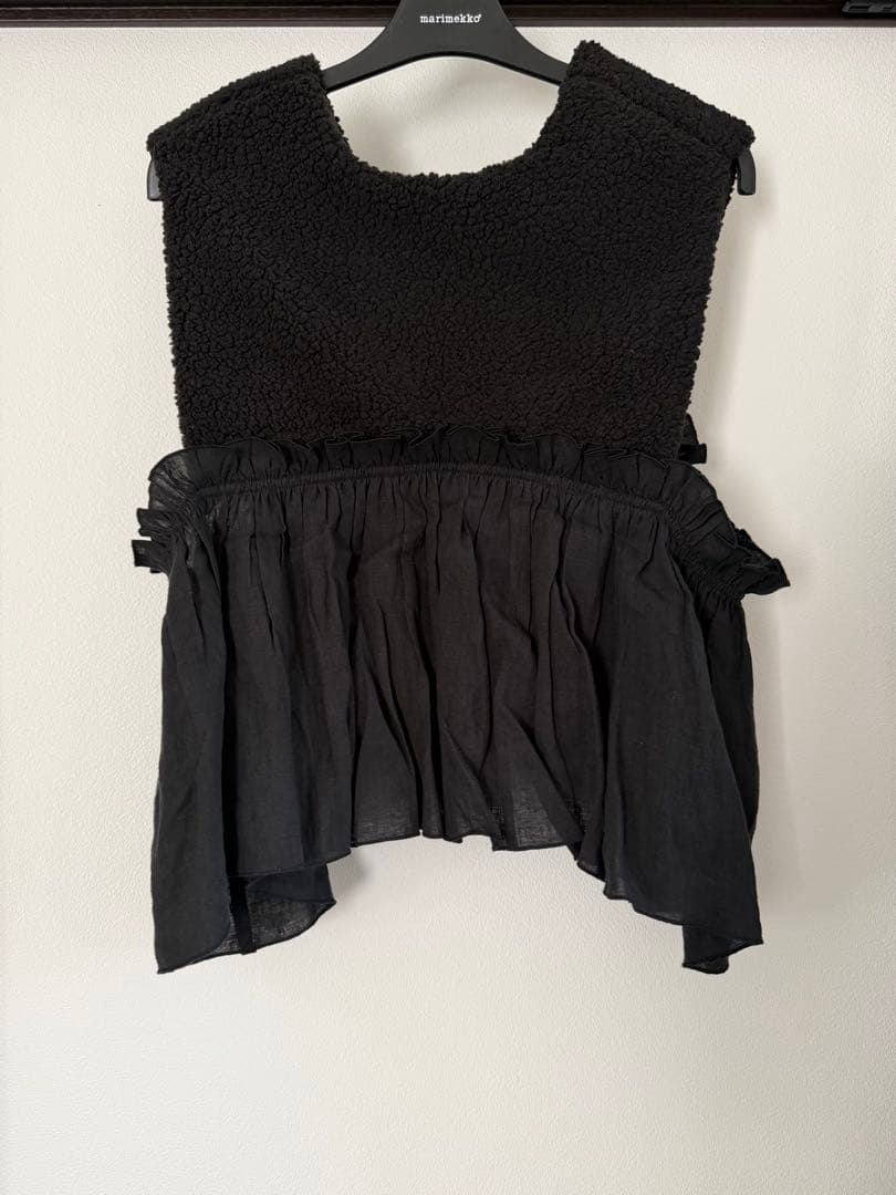 ito fukuoka boa vest BLACK×BLACK