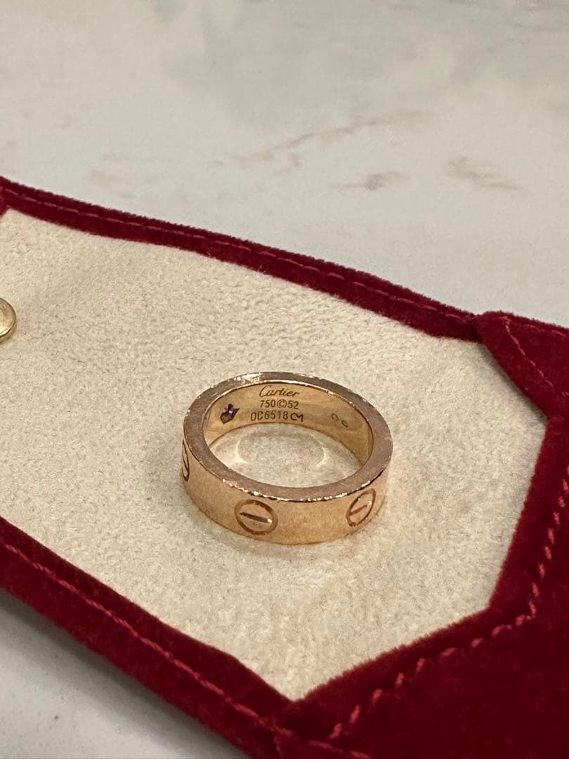 Cartier LOVEリング 18KPG ピンクサファイア