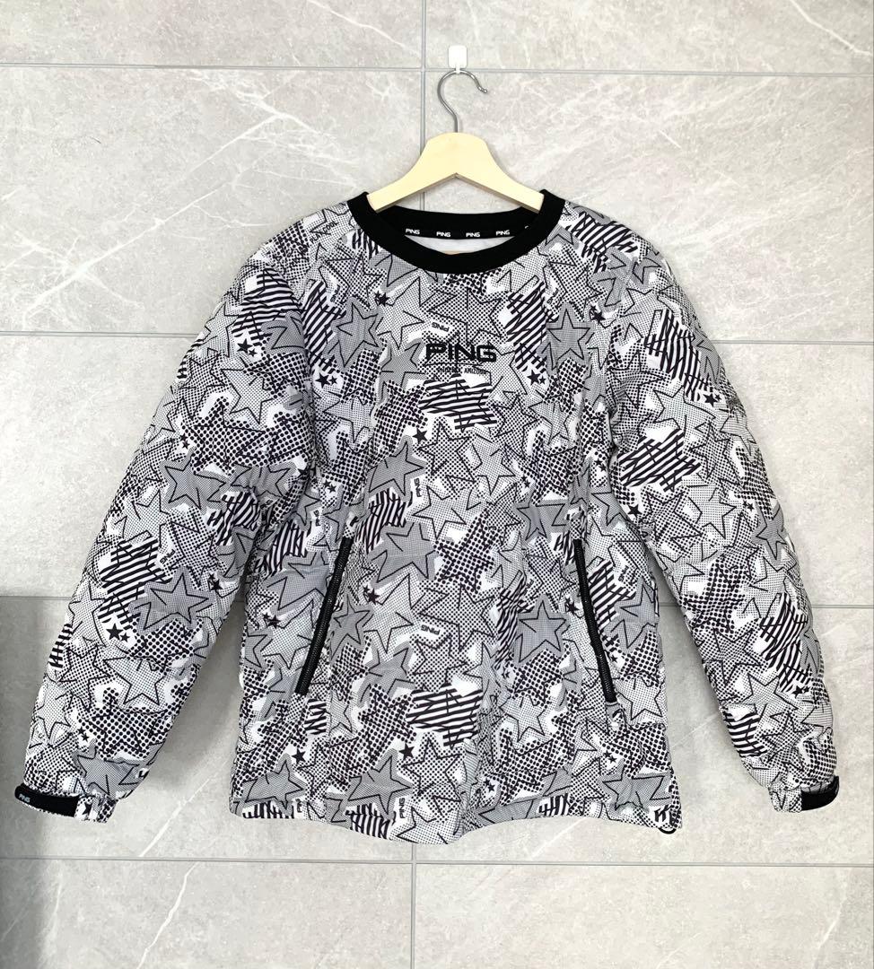 極美品 【PING】ピン トライストレッチ中綿プルオーバー スニード M