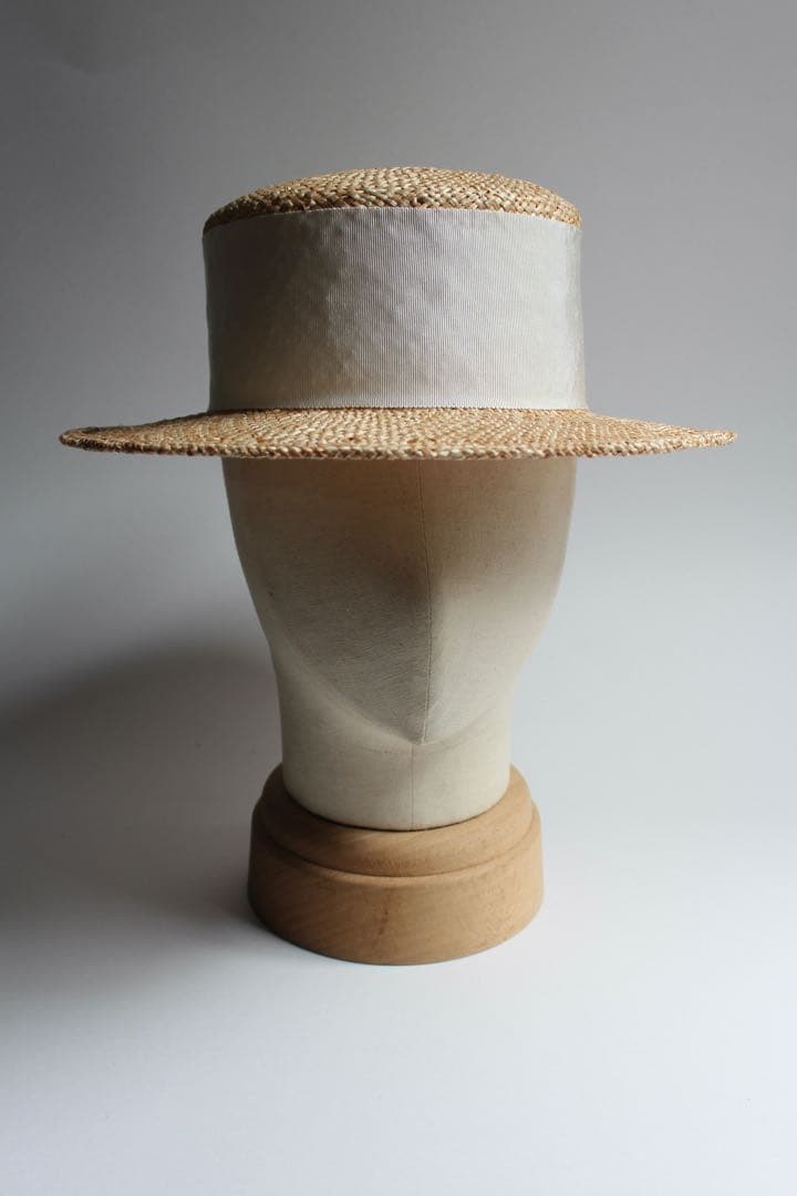 美品　バオ太リボンキャノチエ アーナ　麦わら帽子