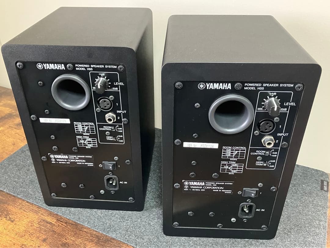 YAMAHA HS5 モニタースピーカー ペア ケーブル スタンド セット