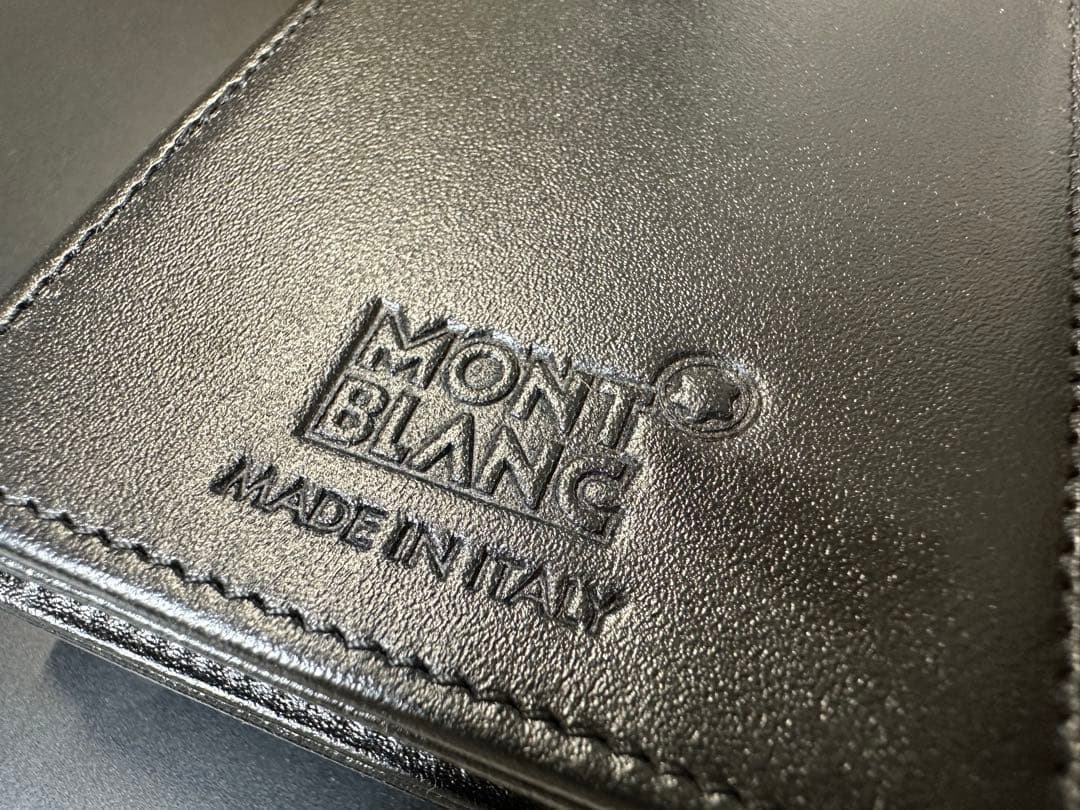 Montblanc ブラックレザー ペンケース