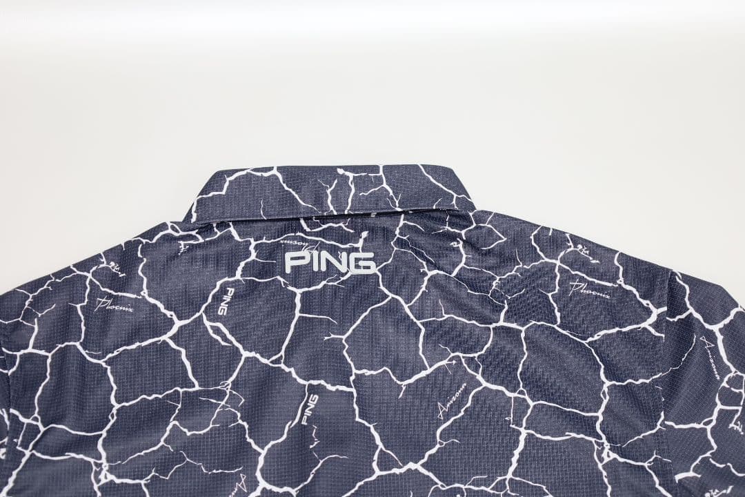 PING クラックパターン ゴルフシャツ Lサイズ