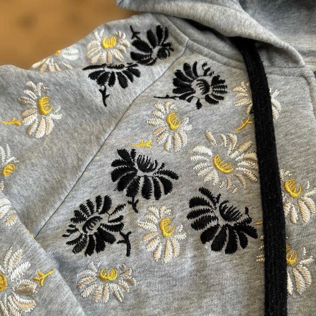 ottod'Ame 花柄刺繍 パーカー グレー大人気⭐︎月曜日迄プライス