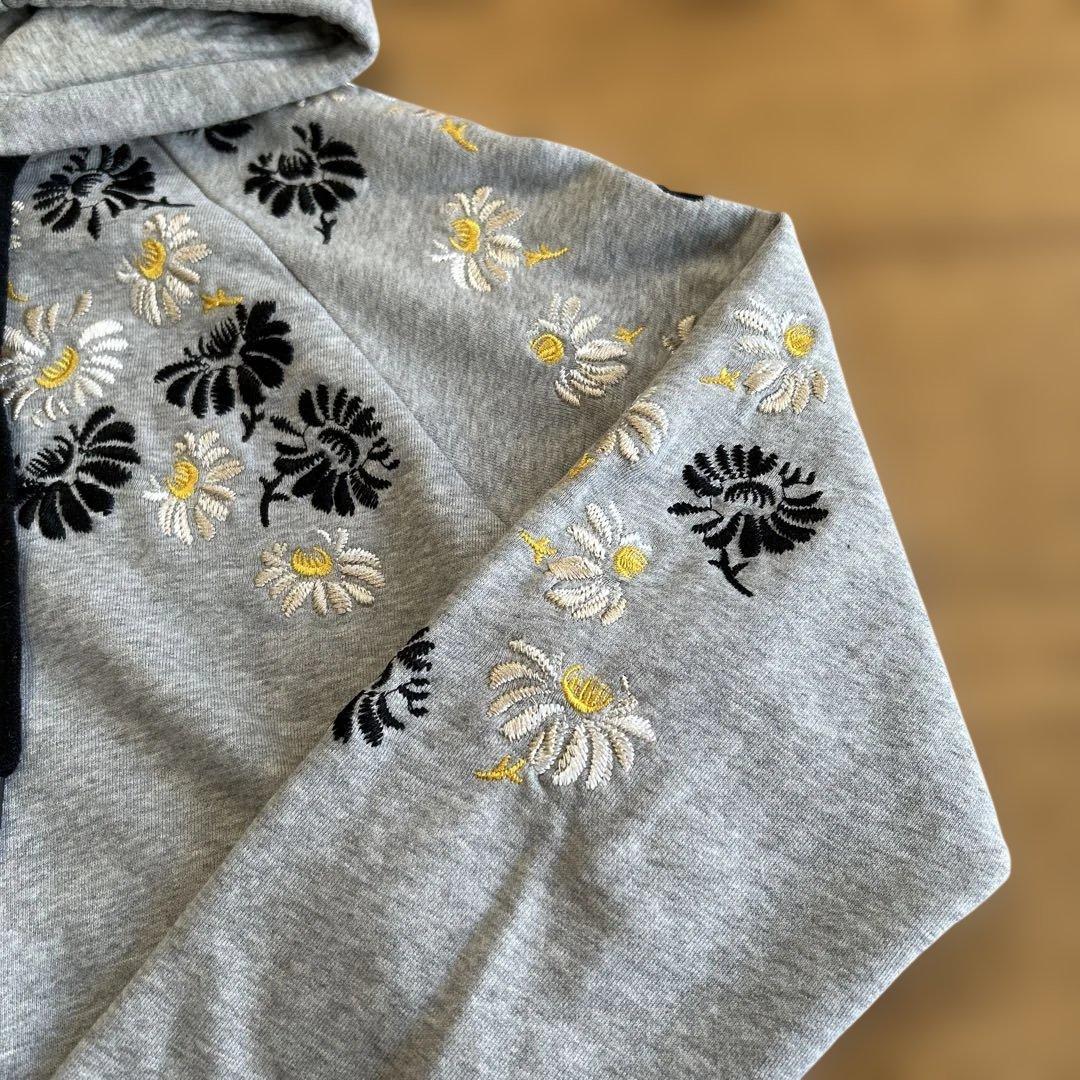ottod'Ame 花柄刺繍 パーカー グレー大人気⭐︎月曜日迄プライス