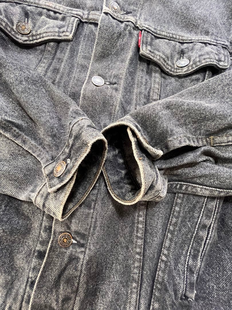 90's 先染め！LEVI'S 70503-0258 ブラックデニムジャケット
