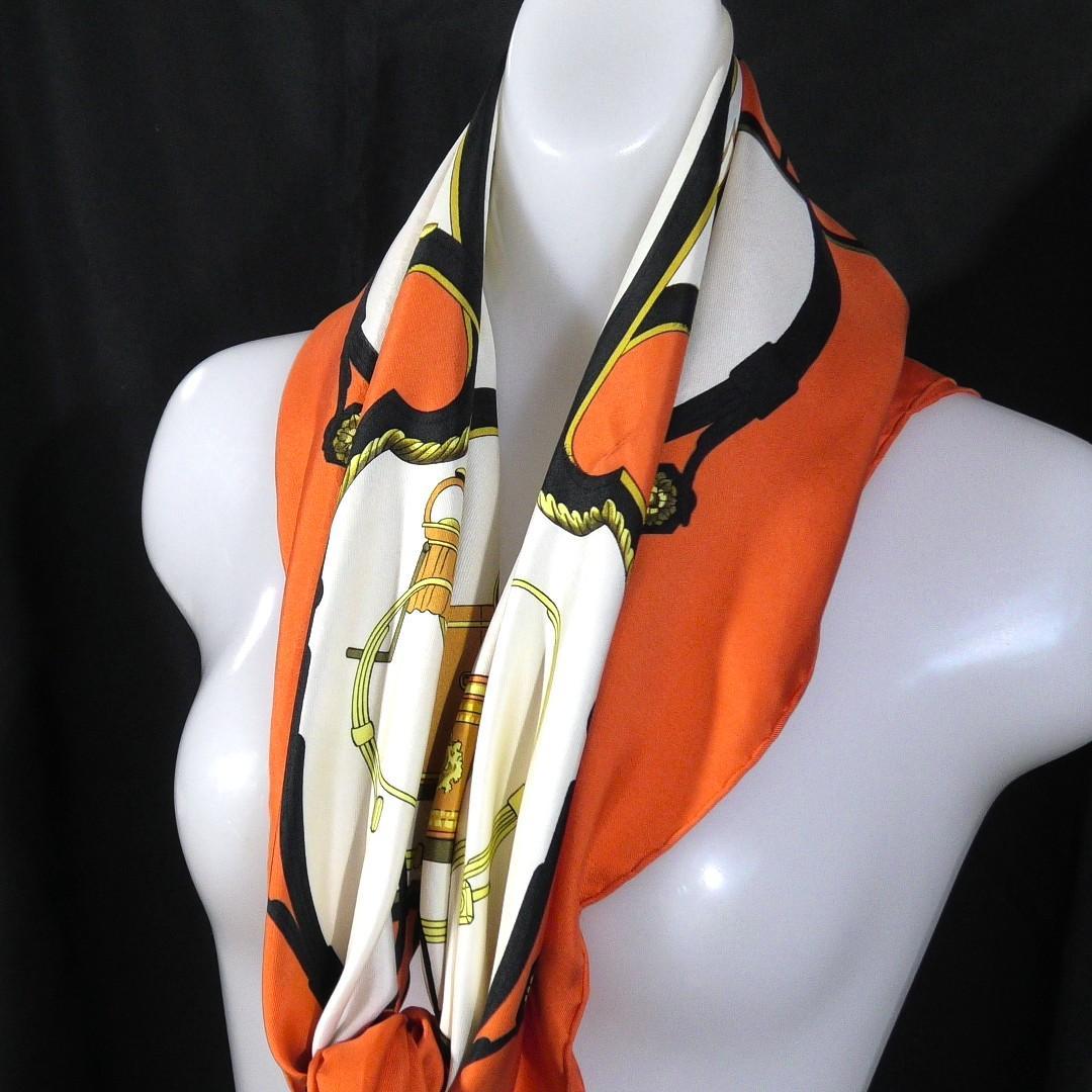 HERMES エルメス　大判スカーフ　カレ90　 D509