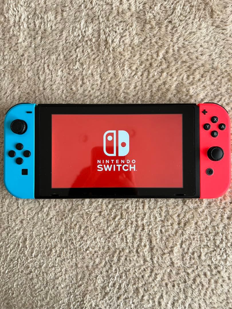 【美品】Nintendo Switch ネオンブルー/ネオンレッド 本体＋ケース