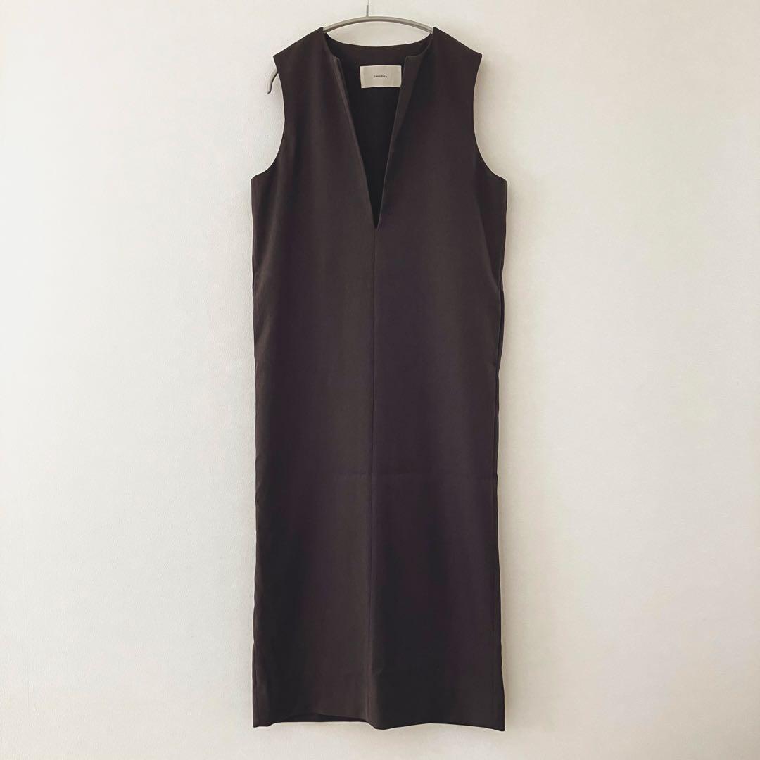 ワンピース todayful Keyneck Pencil Dress brown 36