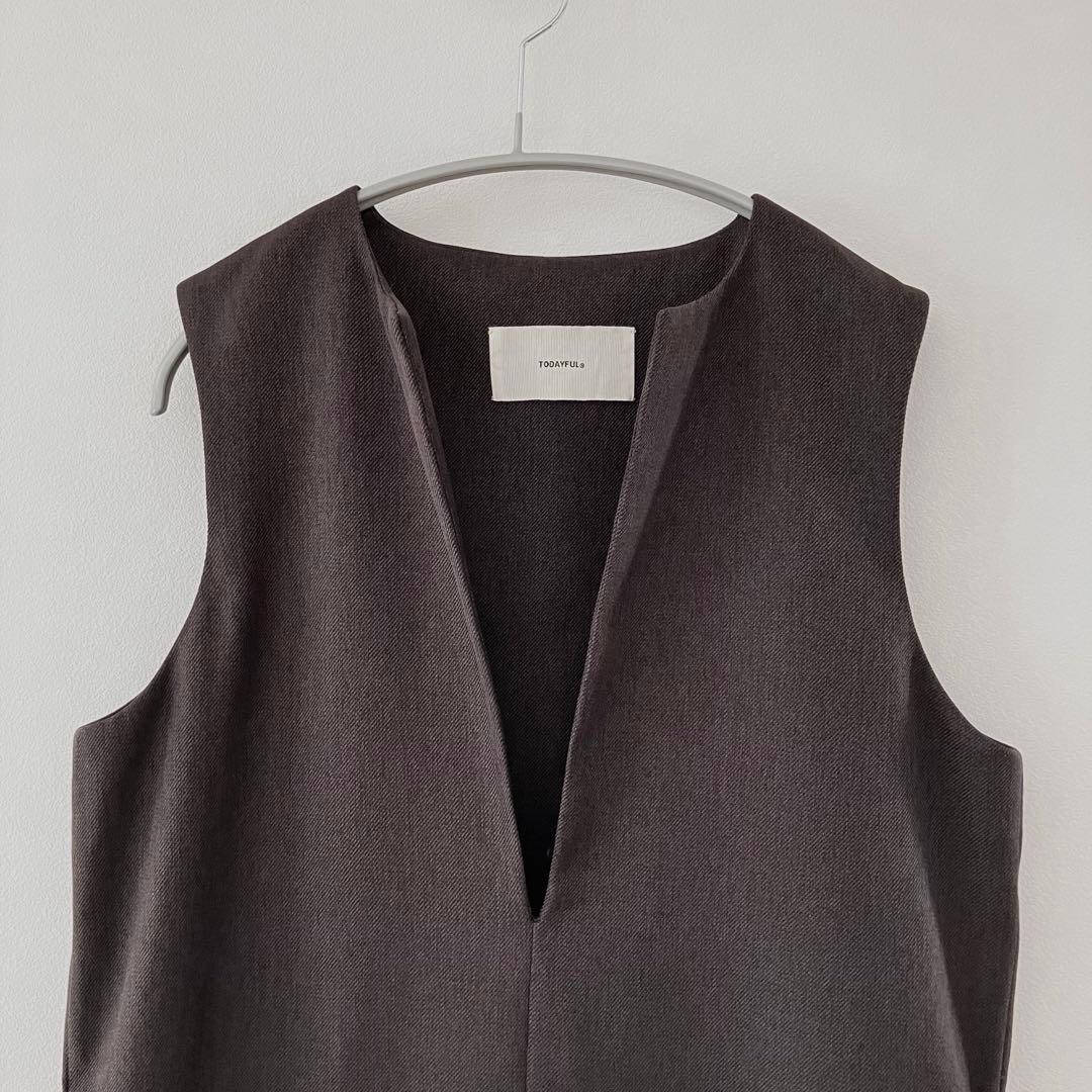 ワンピース todayful Keyneck Pencil Dress brown 36