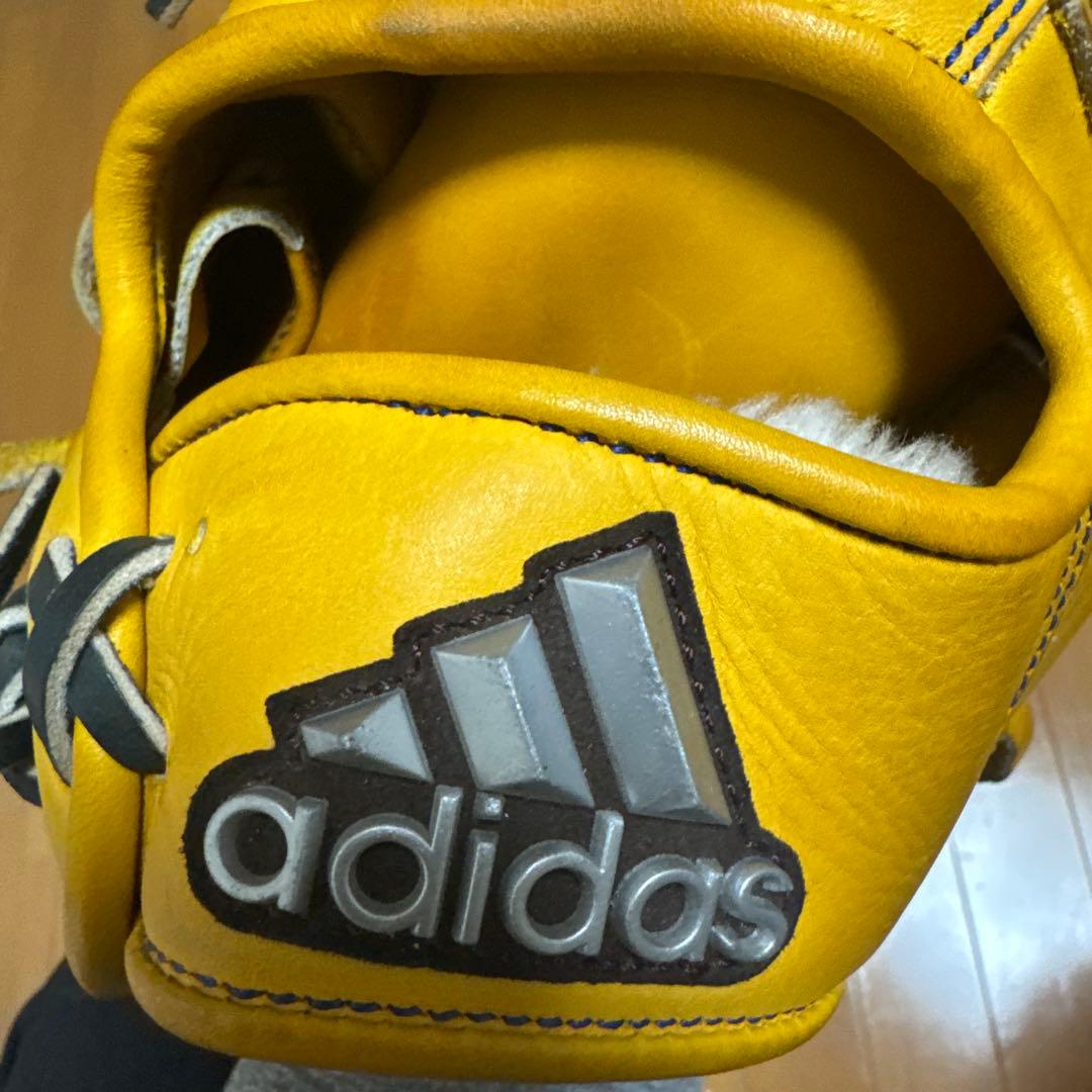 梶*原様 adidas 軟式グローブ ファーストミット イエロー