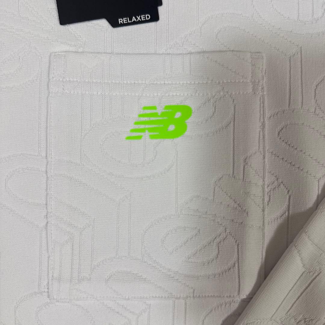 新品　NEW BALANCE GOLF ロゴジャガード　長袖モックネックシャツ
