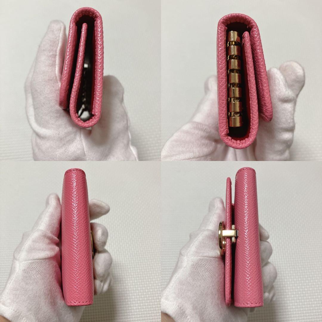未使用BVLGARIブルガリ レザーキーケース　ピンク　カード付き