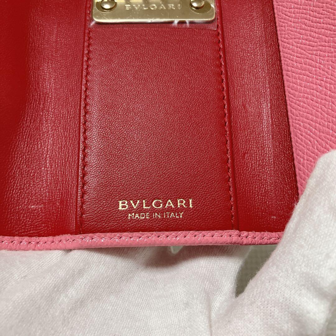 未使用BVLGARIブルガリ レザーキーケース　ピンク　カード付き