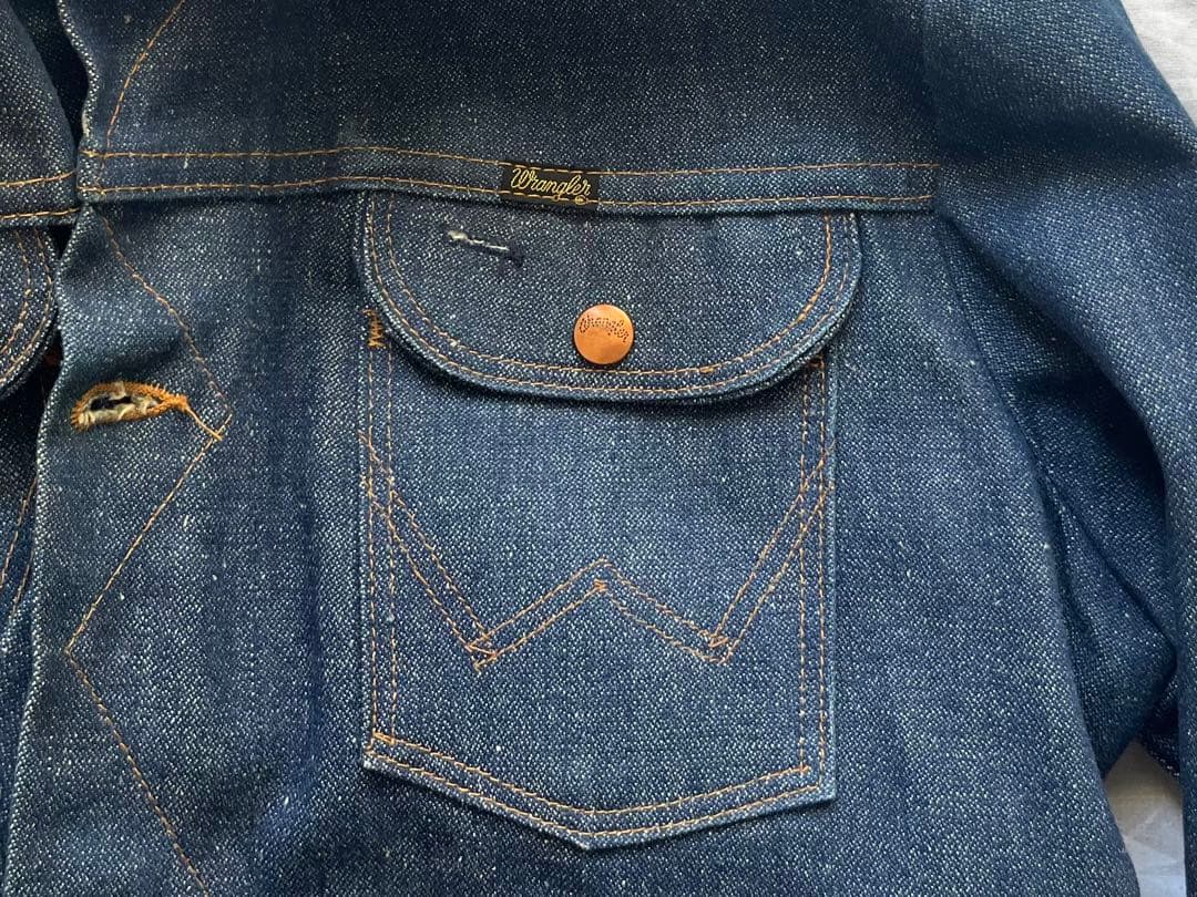 超希少 USA製70s Wrangler 124MJ デニムジャケット デッド