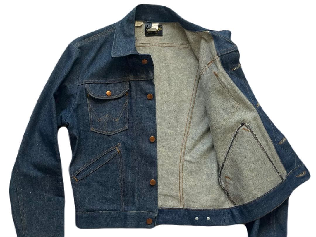 超希少 USA製70s Wrangler 124MJ デニムジャケット デッド