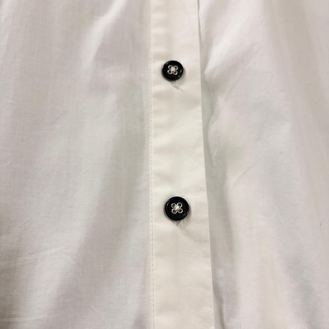 MACHATT スタンドカラー ロングシャツ オーバーサイズ シャツワンピース風