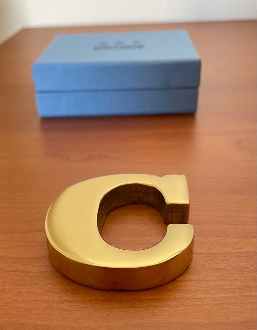 Smythson スマイソン 未使用 イニシャルペーパーウエイト『C』