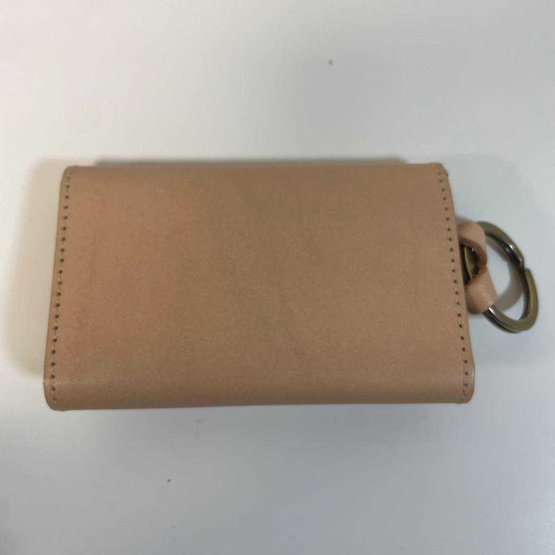 IL BISONTE レザーキーケース ピンクベージュ