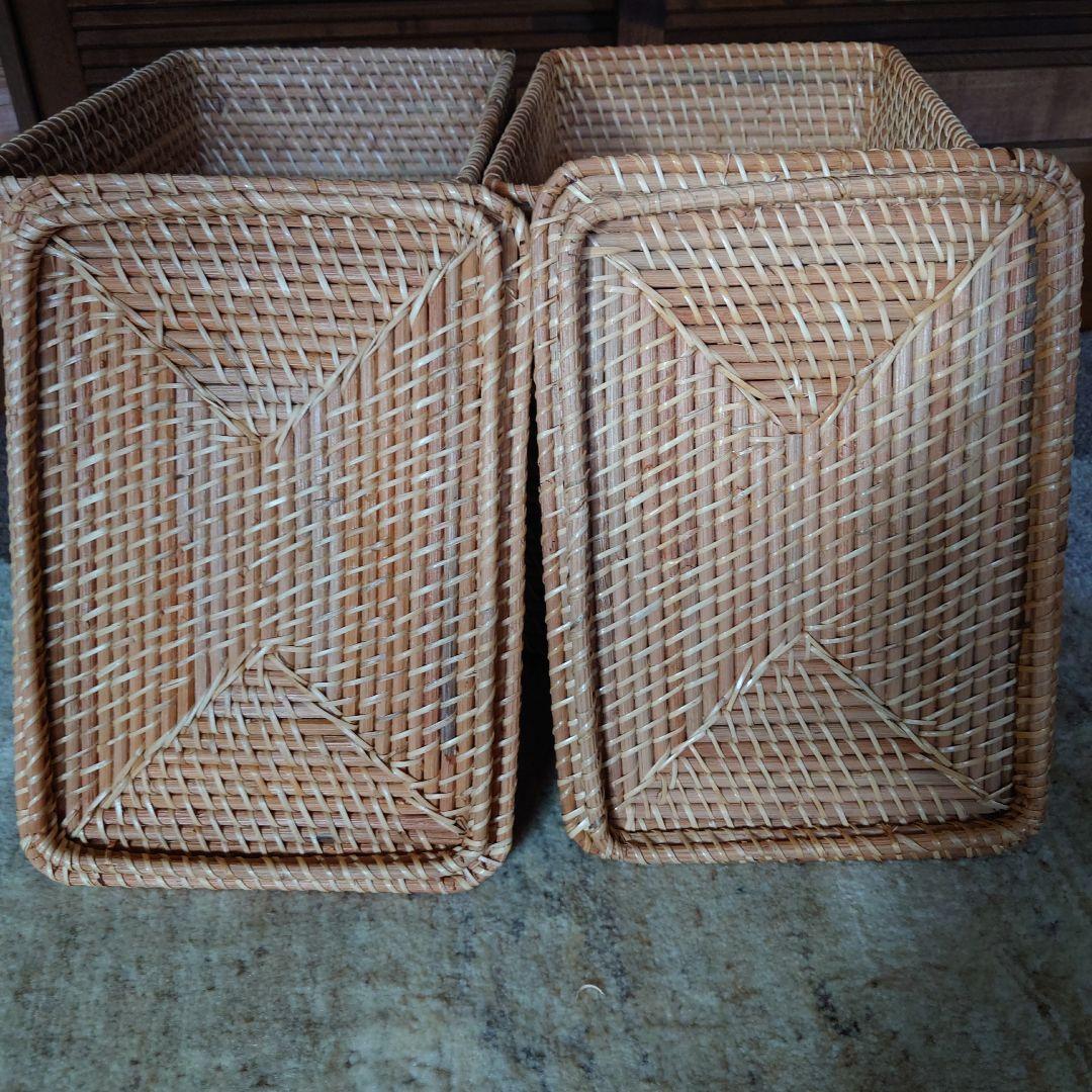 無印良品 ラタンカゴ