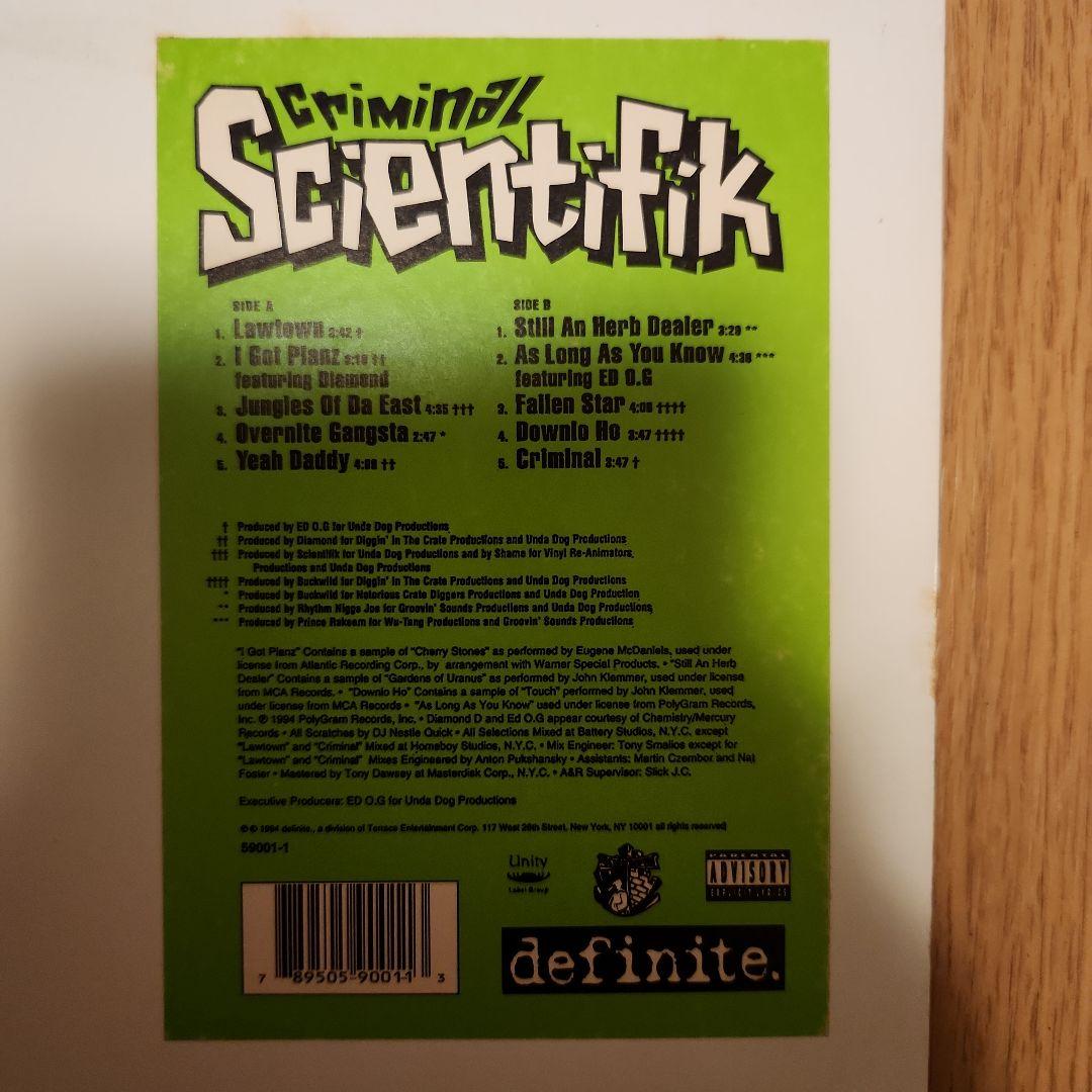 USオリジナルLP盤　Scientifik - Criminal