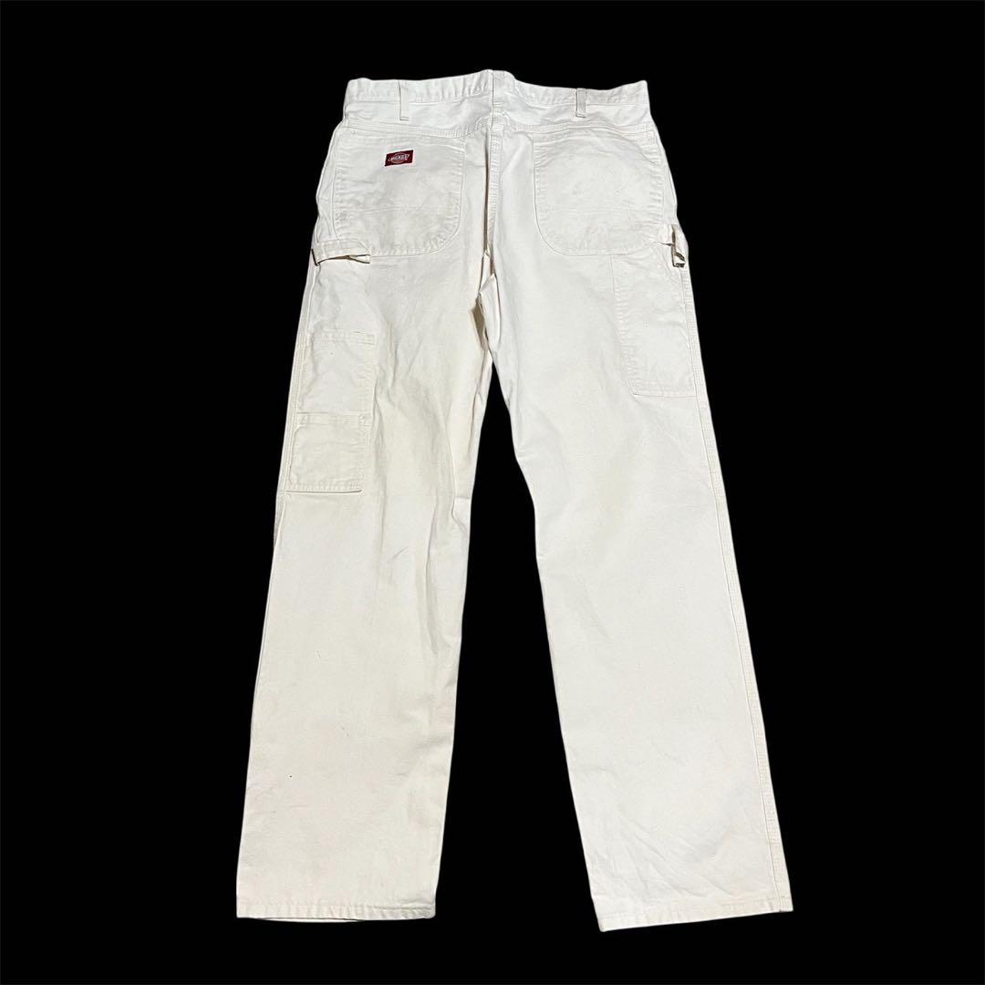 90s Dickies ペンキ ペインターパンツ ディッキーズ 白 W85