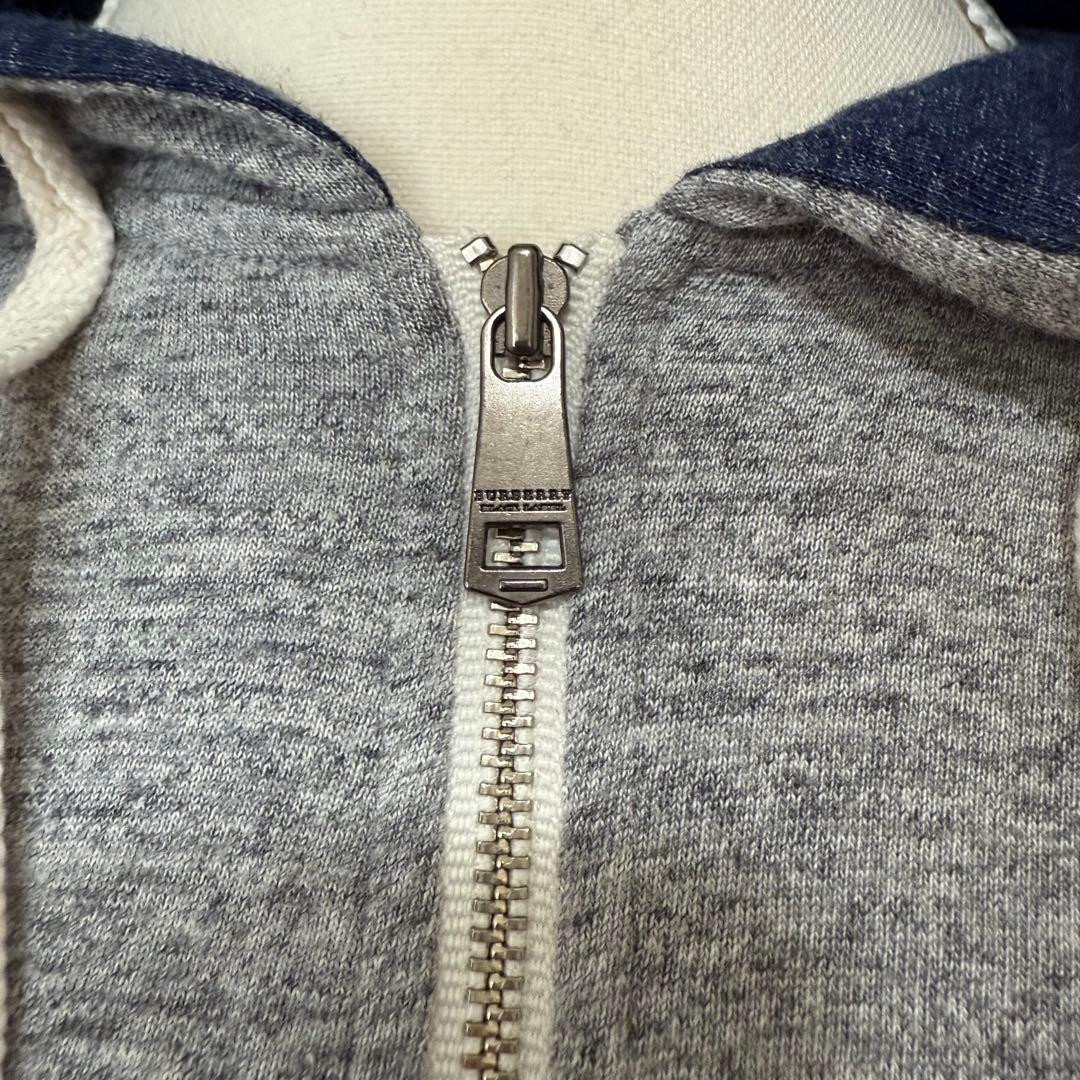 BURBERRY バーバリーブラックレーベル ジップパーカー グレー