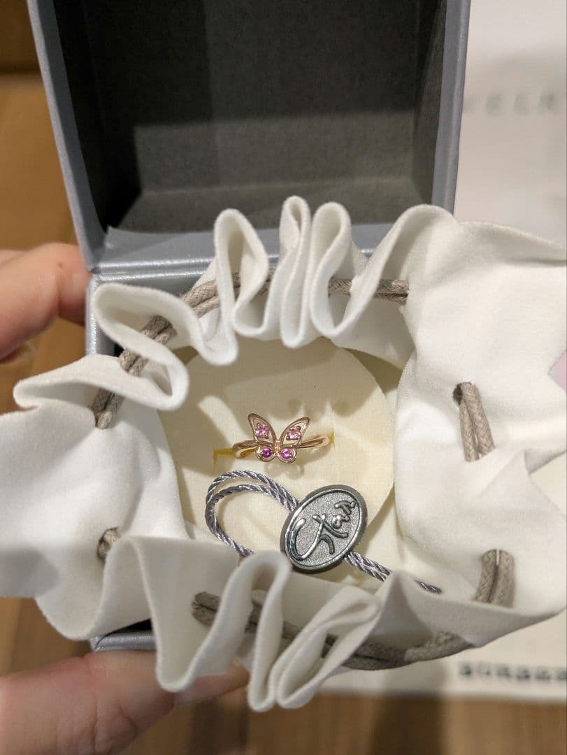 STAR JEWELRY スタージュエリー バタフライ 蝶 ピンキーリング 指輪