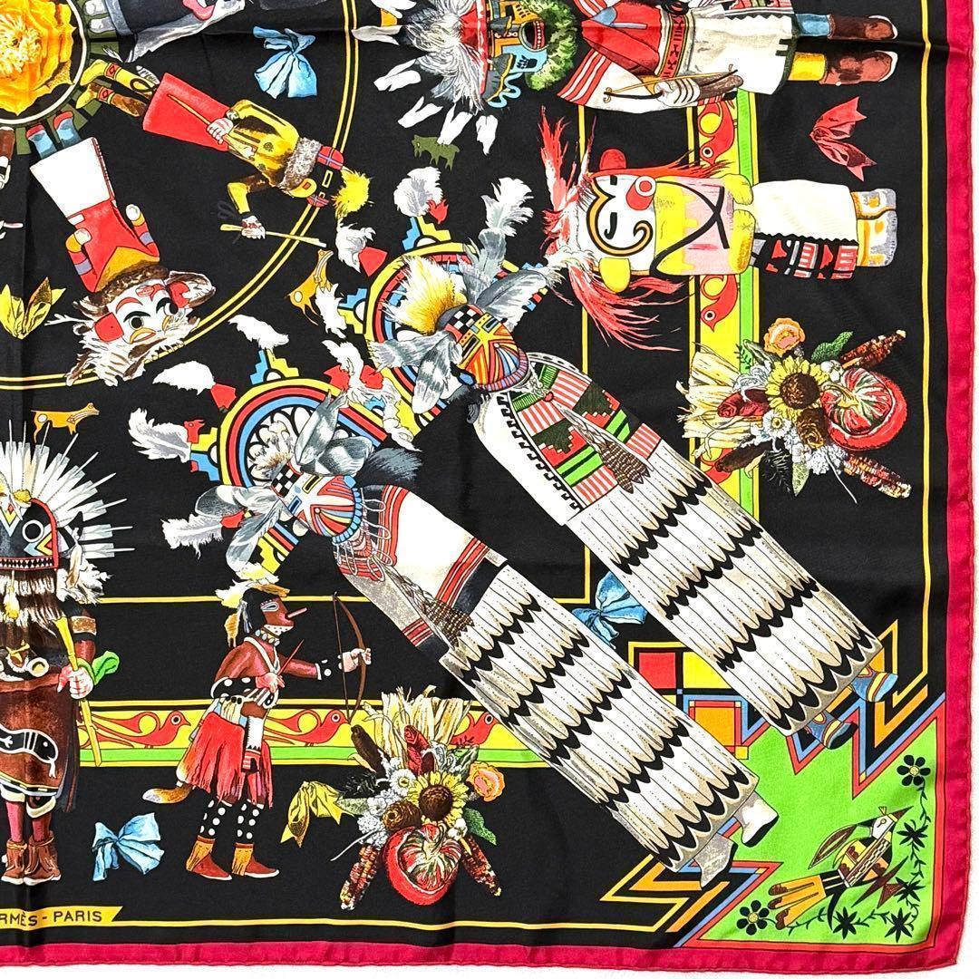 エルメス HERMES スカーフ 【レア】Kachinas カチナ　カレ90