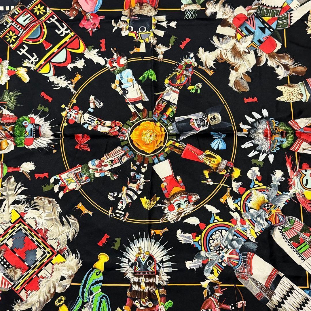 エルメス HERMES スカーフ 【レア】Kachinas カチナ　カレ90
