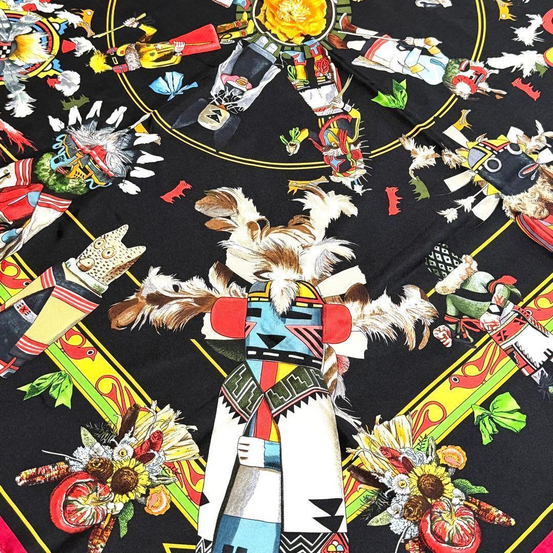 エルメス HERMES スカーフ 【レア】Kachinas カチナ　カレ90