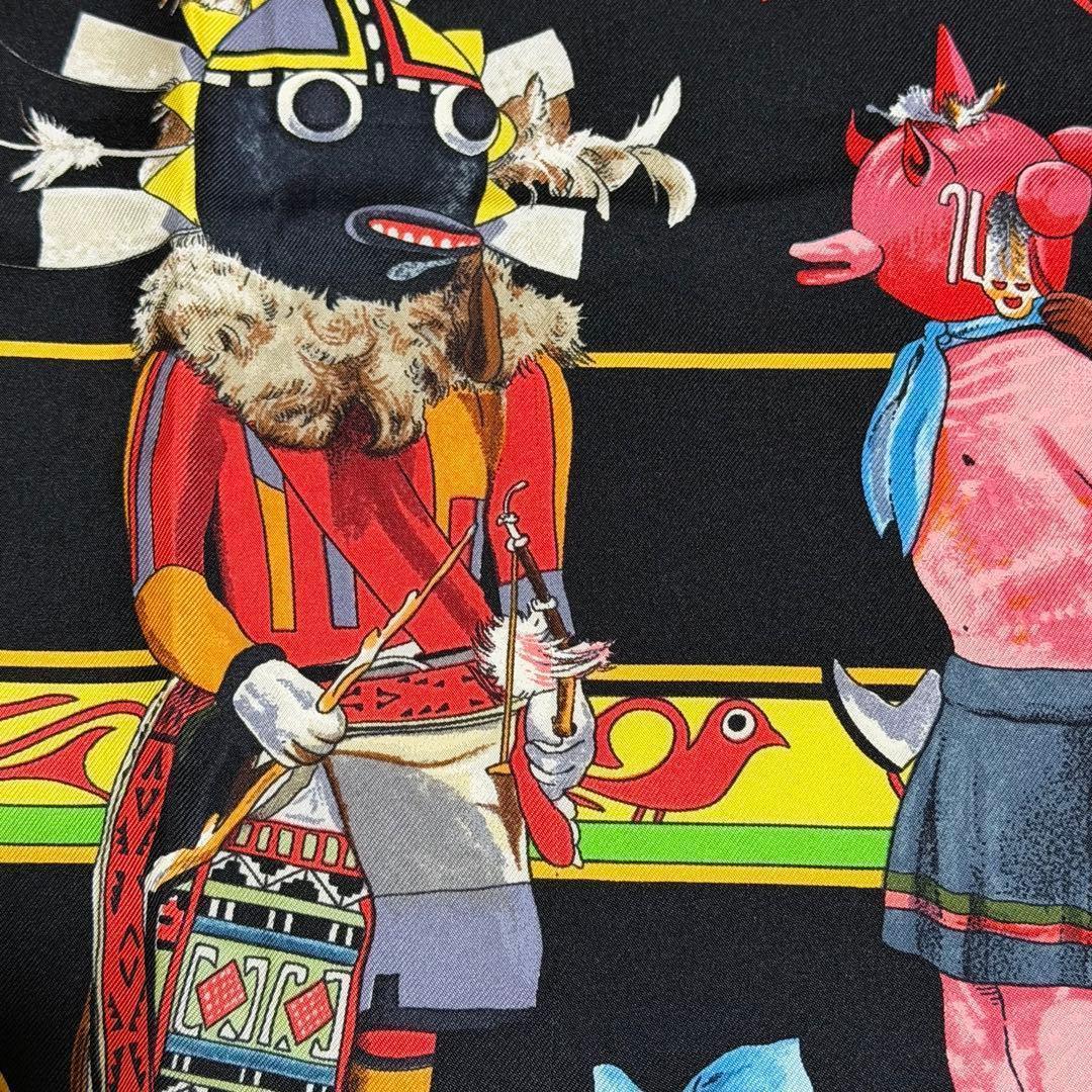 エルメス HERMES スカーフ 【レア】Kachinas カチナ　カレ90