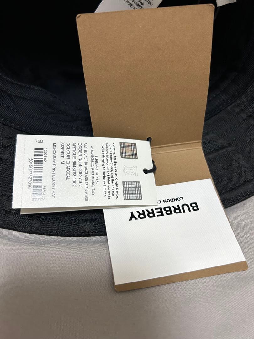 BURBERRY バケットハット ブラック