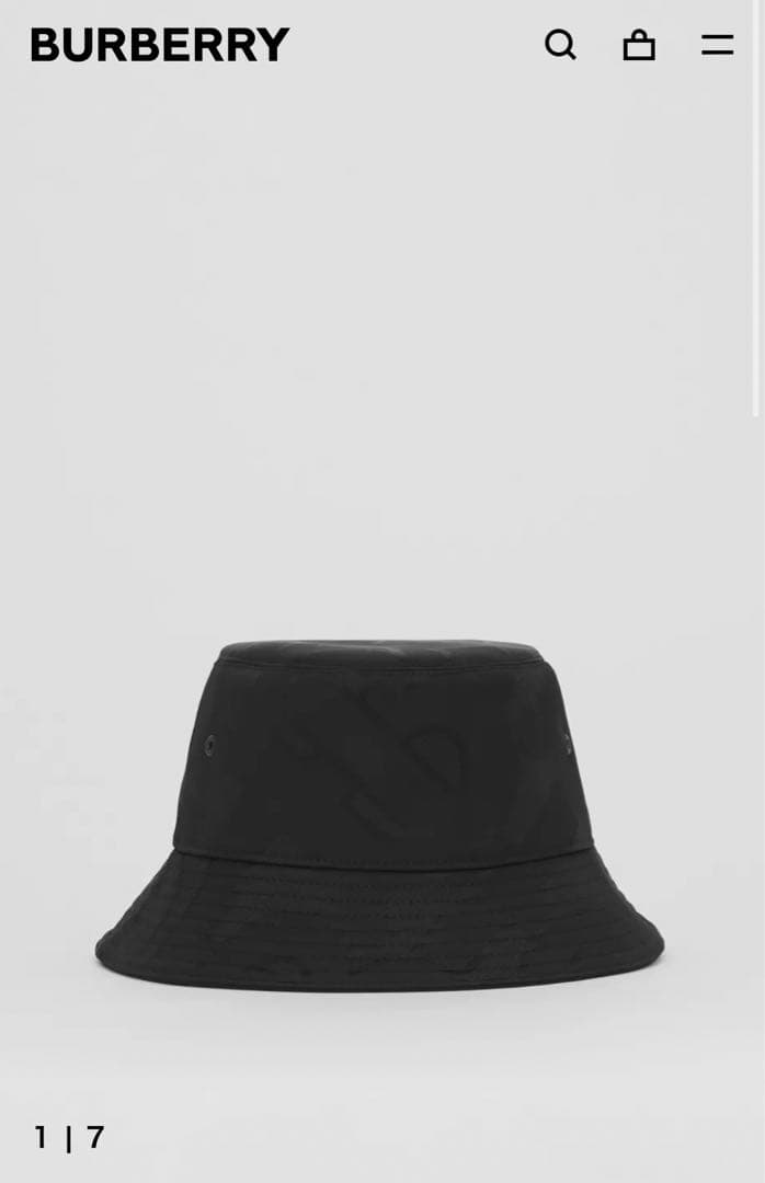BURBERRY バケットハット ブラック