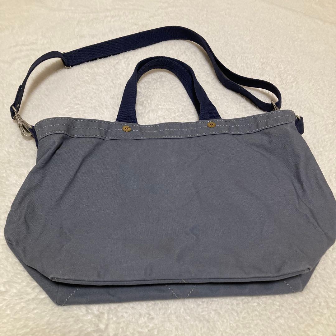 美品♡信三郎帆布　2way 青ねず✖️紺　S-23