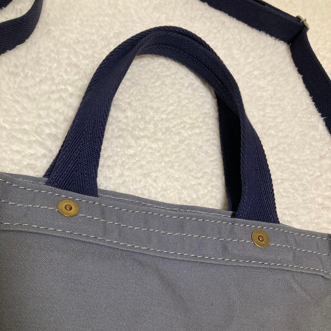 美品♡信三郎帆布　2way 青ねず✖️紺　S-23