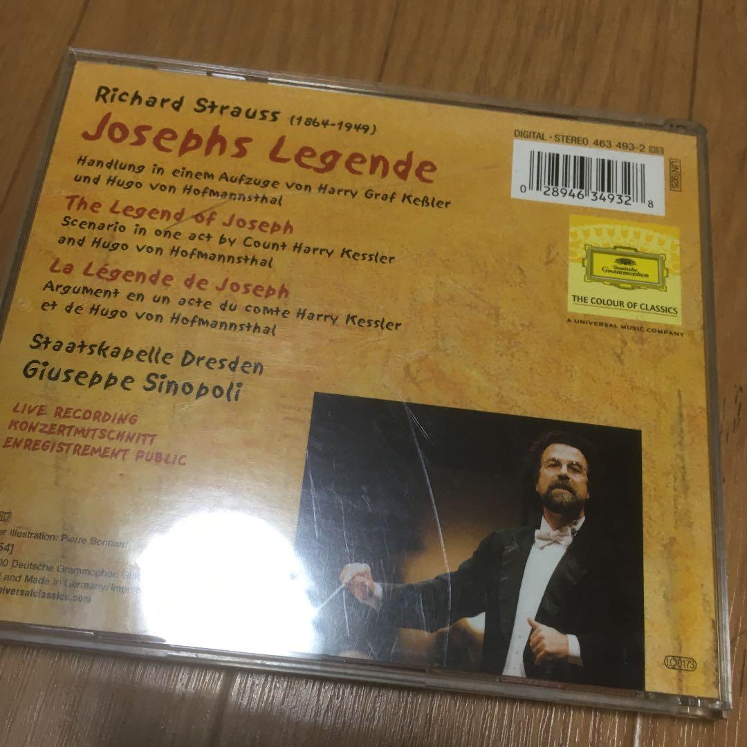 リヒャルト シュトラウス ヨゼフの伝説　シノーポリ　ドレスデン国立管弦楽団