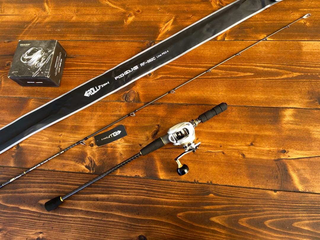 ジギングセット　C562MH スロージギング　タイラバ　オフショアロッド　ベイト