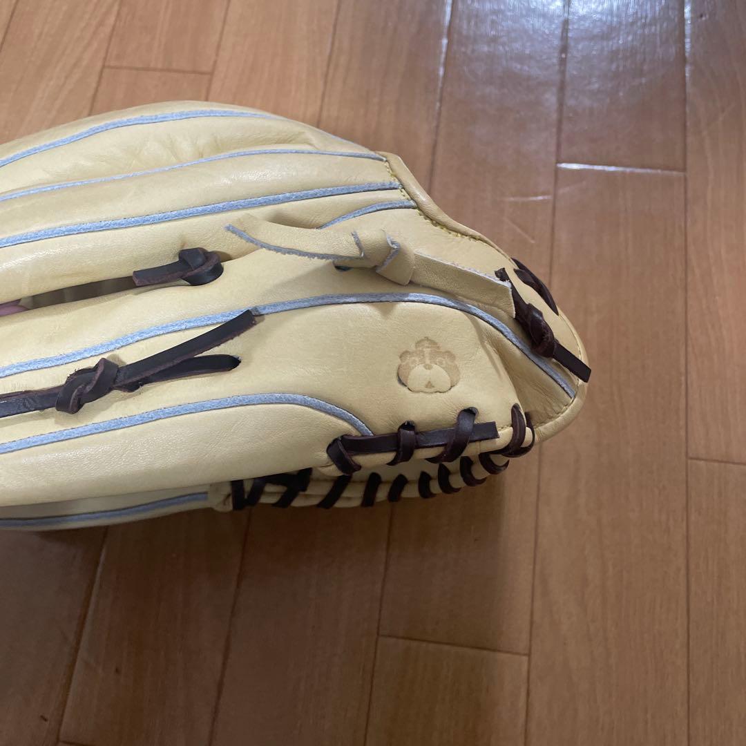 Wilson 野球グローブ クリーム色 D8 軟式用　外野