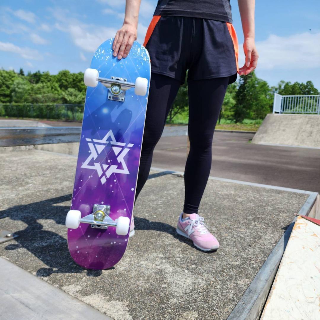 スケートボード 31インチ　スケボー　　ABEC9ベアリング採用　スター　星