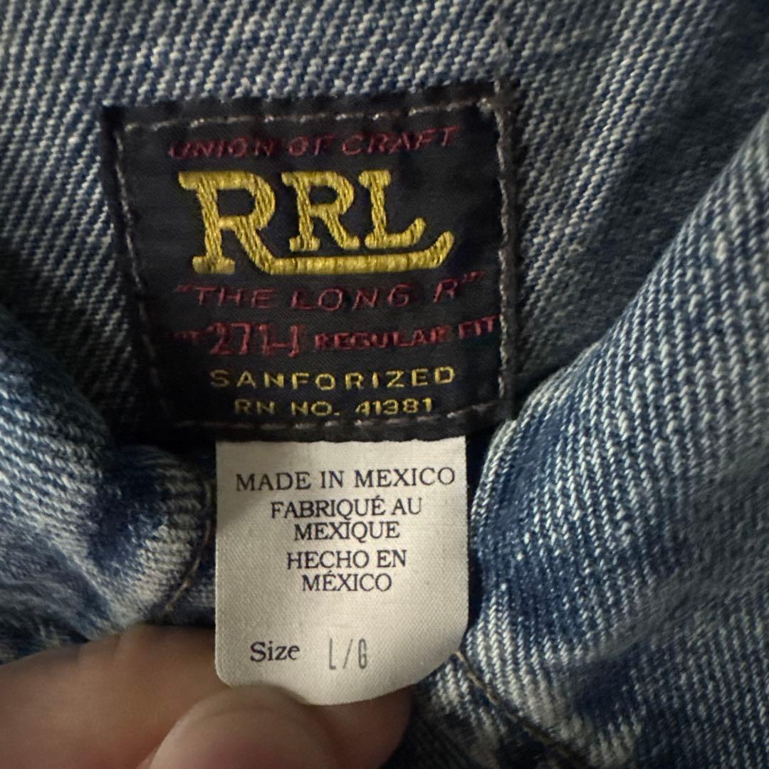 新品タグ付き　RRL Leelandダブルアールエル デニムジャケット サイズL